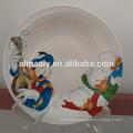 lovely design ceramic omega plate, deep plate